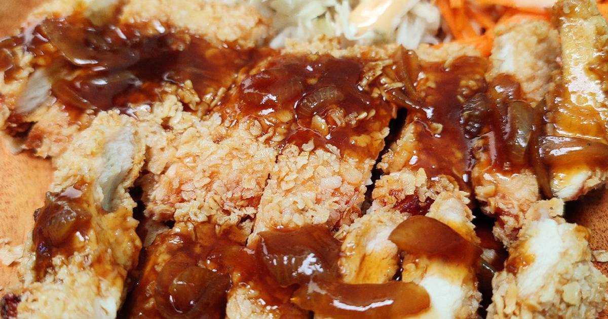 Ayam Crispy Oatmeal Saus Teriyaki